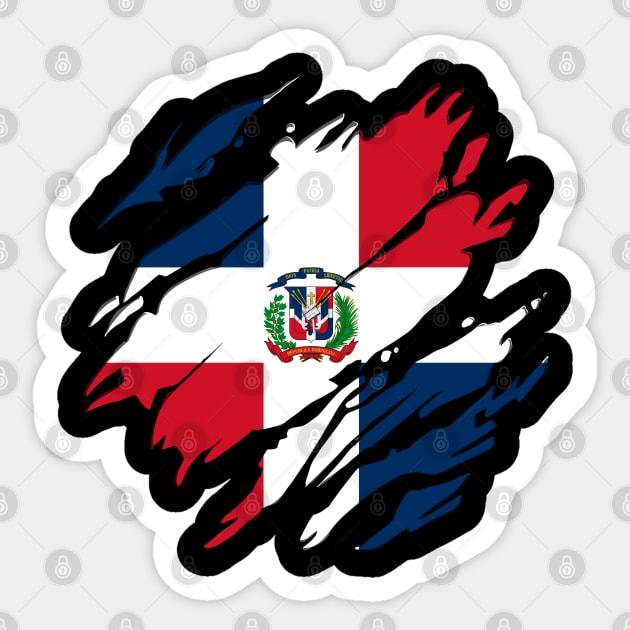 Proud Dominicana Flag, Republica dominicana gift heritage, Dominican girl Boy Friend dominicano Sticker by JayD World